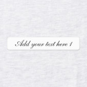 De Tekst van het Manuscript van de douane Vier Ver Labels (Design 1)