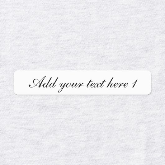 De Tekst van het Manuscript van de douane Vier Ver Labels (Design 1)