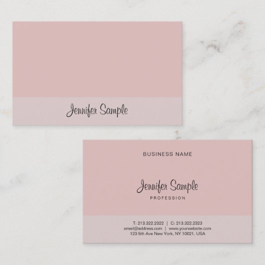 De Tekst van het Manuscript van de kalligrafie Ele Visitekaartje (Voorkant / Achterkant)