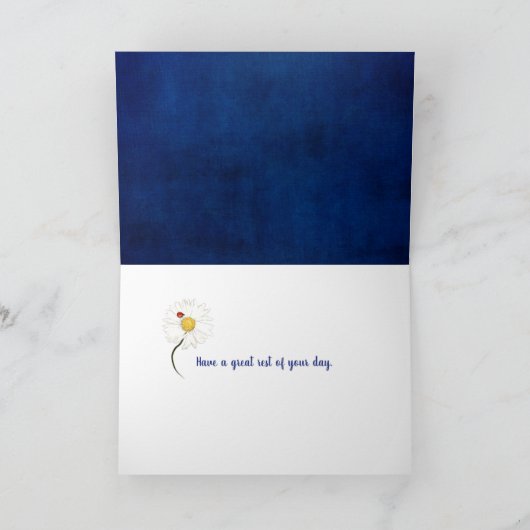 de tekst van het touwtje op blauw vereenvoudigen kaart (Binnen)