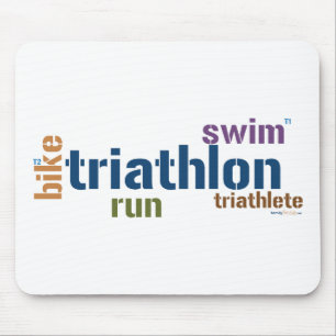 De Tekst van Triathlon Muismat