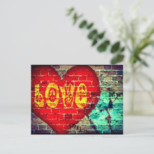 De teksten op de muur briefkaart (Staand voorkant)