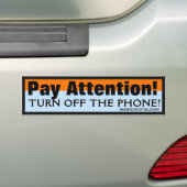 DE TELEFOON-BUMPERSTICKER UITSCHAKELEN BUMPERSTICKER (Op auto)