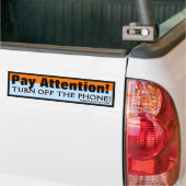DE TELEFOON-BUMPERSTICKER UITSCHAKELEN BUMPERSTICKER (Op Truck)