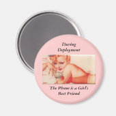 De telefoon is de beste vriendin van een meisje magneet (Voorkant / Achterkant)