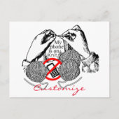 De telefoon is op Knit Thunder_Cove Briefkaart (Voorkant)