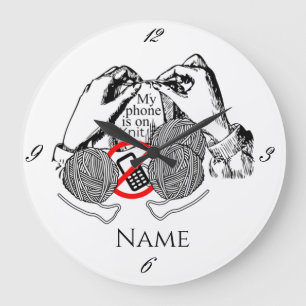 De telefoon is op Knit Thunder_Cove Grote Klok