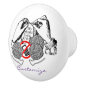 De telefoon is op Knit Thunder_Cove Keramische Knop (Rechts)