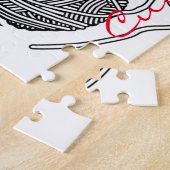 De telefoon is op Knit Thunder_Cove Legpuzzel (Zijkant)