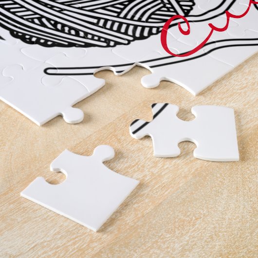 De telefoon is op Knit Thunder_Cove Legpuzzel (Zijkant)