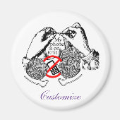 De telefoon is op Knit Thunder_Cove Magneet (Voorkant)