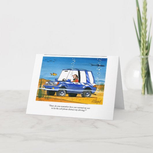 De Telefoon van de cel onder water Kaart (Voorkant)