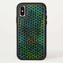 De telefoondoos van de cel, groen met cirkel en vo