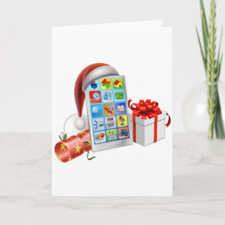 De telefoonillustratie van Kerstmis Feestdagen Kaart
