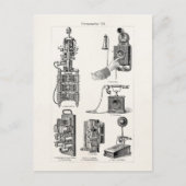 De  Telefoons van de Illustrator van de Telefoon R Briefkaart (Voorkant)