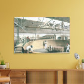 De telegraafkabel in de tanks van de twee canvas afdruk (Insitu (Woonkamer))