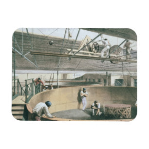 De telegraafkabel in de tanks van de twee magneet