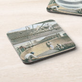 De telegraafkabel oprollen in de tanks bij de wo onderzetter (Linkerzijde)