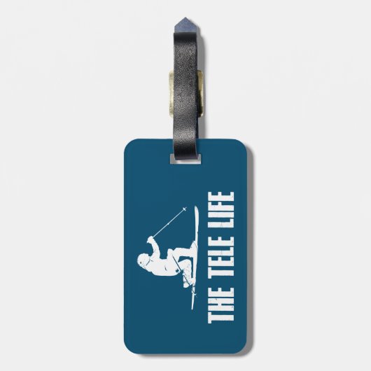 De Telemark Ski Life Bagagelabel (Achterkant verticaal)