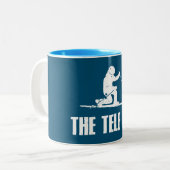 De Telemark Ski Life Tweekleurige Koffiemok (Voorkant links)