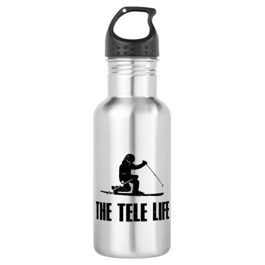 De Telemark Ski Life Waterfles (Voorkant)