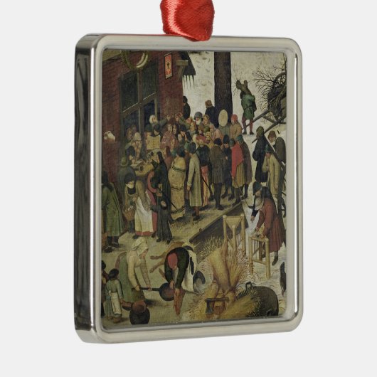 De telling bij Bethlehem 2 Metalen Ornament (Rechts)