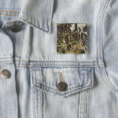 De telling bij Bethlehem 2 Vierkante Button 5,1 Cm (In situ)