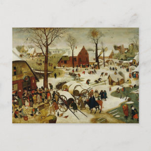 De telling in Bethlehem Briefkaart