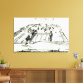 De tempel canvas afdruk (Insitu (Woonkamer))