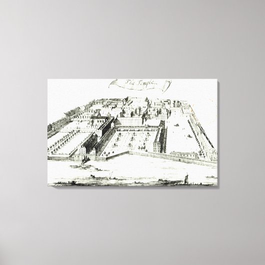 De tempel canvas afdruk (Voorkant)