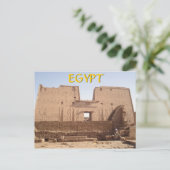 De Tempel Egypte van Edfu Briefkaart (Staand voorkant)