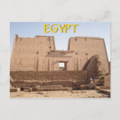 De Tempel Egypte van Edfu Briefkaart (Voorkant)