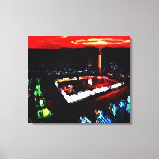 De tempel in de wildernis canvas afdruk (Voorkant)