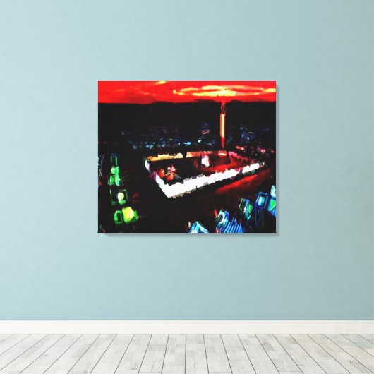 De tempel in de wildernis canvas afdruk (Insitu (Houten vloer))