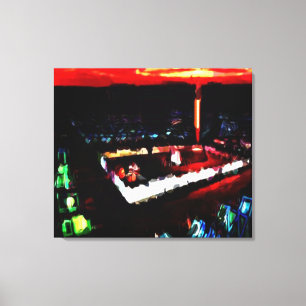 De tempel in de wildernis canvas afdruk