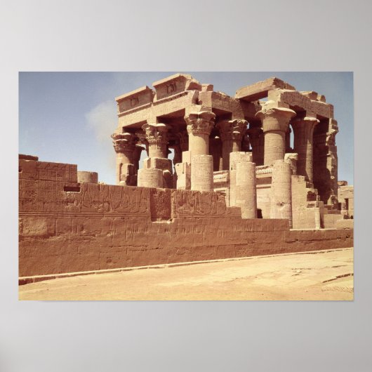 De tempel Sobek en Haroeris Poster (Voorkant)
