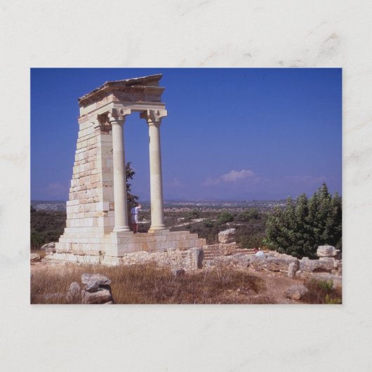 De tempel van Apollo, Cyprus Briefkaart (Voorkant)