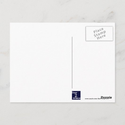 De tempel van Apollo - Delphi Briefkaart (Achterkant)