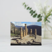 De tempel van Apollo - Delphi Briefkaart (Staand voorkant)