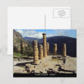 De tempel van Apollo - Delphi Briefkaart (Voorkant / Achterkant)