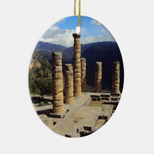De tempel van Apollo - Delphi Keramisch Ornament (Rechts)