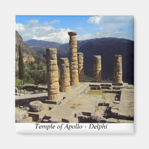 De tempel van Apollo - Delphi Magneet