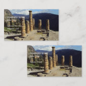 De tempel van Apollo - Delphi Visitekaartje (Voorkant / Achterkant)