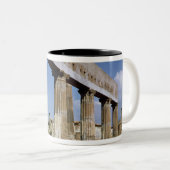 De tempel van Apollo Tweekleurige Koffiemok (Voorkant rechts)