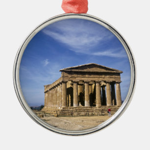 De tempel van Concordia in Agrigento, Italië Metalen Ornament