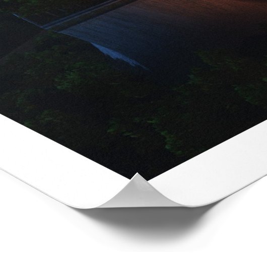 De tempel van de lek (nacht) poster (Hoek)