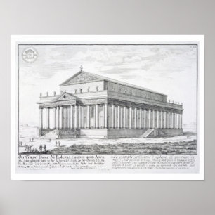 De tempel van Diana bij Ephesus, Turkije, uit 'Ent Poster
