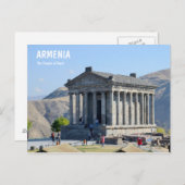 De tempel van Garni in Armenië Briefkaart (Voorkant / Achterkant)