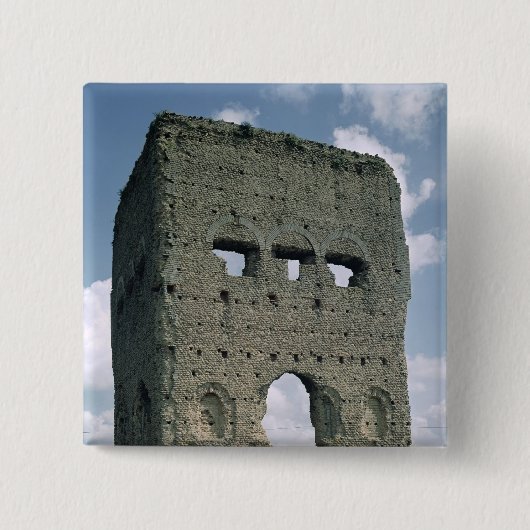 De tempel van Janus, Tene I Vierkante Button 5,1 Cm (Voorkant)