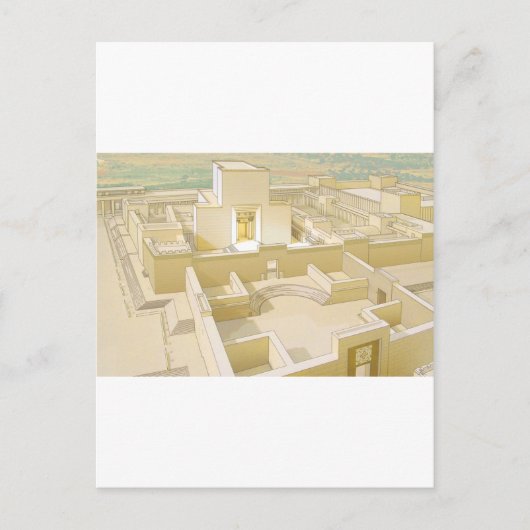 De tempel van Jeruzalem Briefkaart (Voorkant)